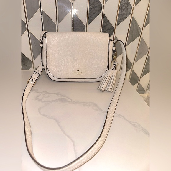 Kate Spade Orchard Street Penelope White Pebbled Leather Crossbody Bag - Picture 2 of 5